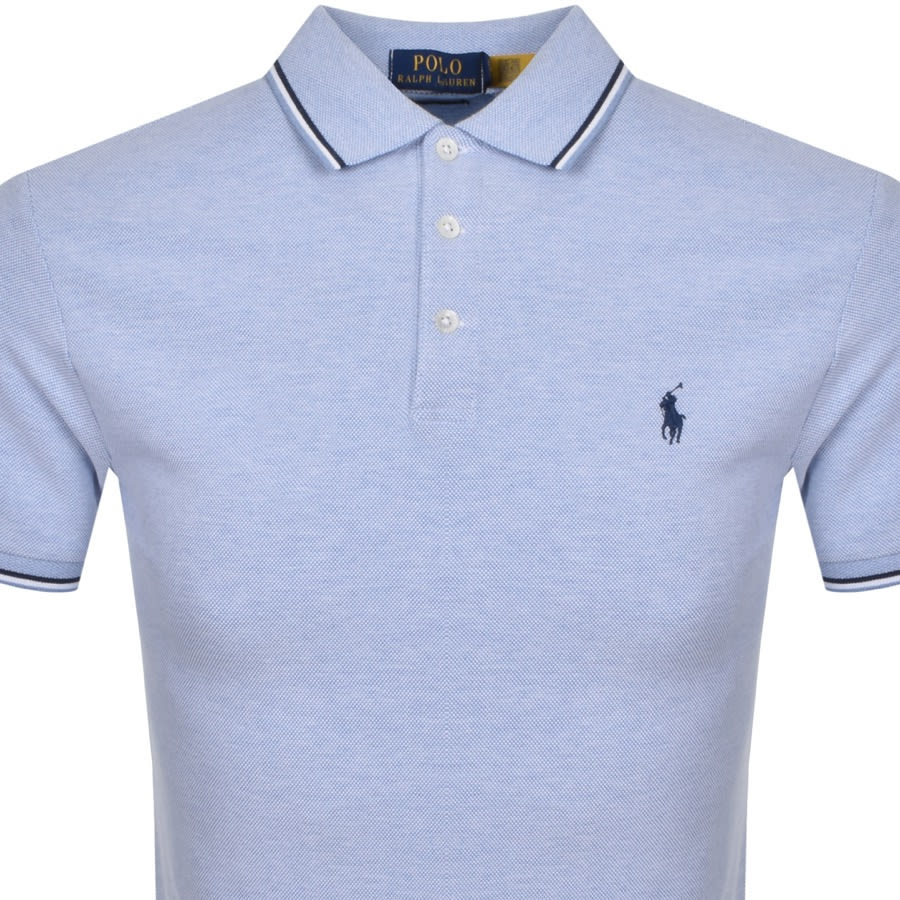 Alternative Image for ProductRalph Lauren Stretch Mesh Polo T Shirt Blue2